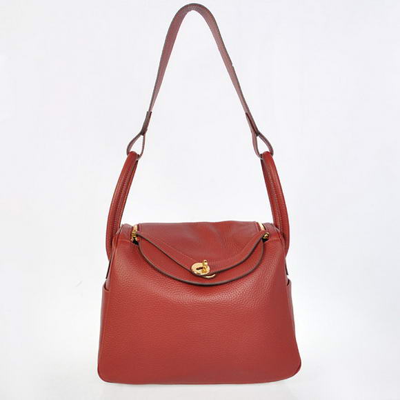 H1057 Hermes Lindy 30CM Havanne Borse 1057 Bordeaux in pelle G